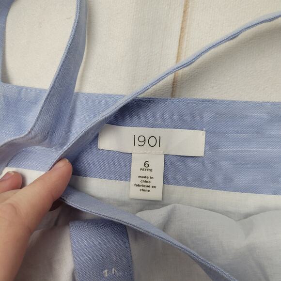 1901 blue button front tank midi dress vintage pinup - Picture 6 of 10